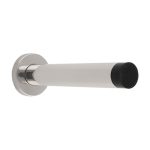 Eurospec DSW1019BSS 150 x 22mm Wall Mounted Doorstop On Rose Concealed Fix - Polished Stainless Steel (LEAD TIME: 2-3 DAYS)