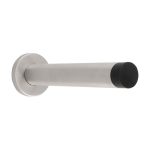 Eurospec DSW1019SSS 150 x 22mm Wall Mounted Doorstop On Rose Concealed Fix - Satin Stainless Steel 150mm (LEAD TIME: 2-3 DAYS)