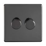 Eurolite ECBN2DLED 2 Gang Led Push On Off 2Way Dimmer (LEAD TIME: 2-3 DAYS)