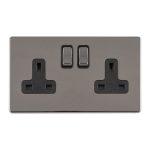 Eurolite ECBN2SOB 2 GANG 13AMP DP SWITCHED SOCKET (LEAD TIME: 2-3 DAYS)