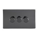 Eurolite ECBN3DLED 3 Gang Led Push On Off 2Way Dimmer (LEAD TIME: 2-3 DAYS)