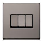 Eurolite ECBN3SWB 3 GANG 10AMP 2WAY SWITCH (LEAD TIME: 2-3 DAYS)