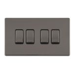Eurolite ECBN4SWB 4 GANG 10AMP 2WAY SWITCH (LEAD TIME: 2-3 DAYS)