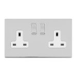 Eurolite ECPC2SOW 2 GANG 13AMP DP SWITCHED SOCKET (LEAD TIME: 2-3 DAYS)