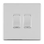 Eurolite ECPC2SWW 2 GANG 10AMP 2WAY SWITCH (LEAD TIME: 2-3 DAYS)