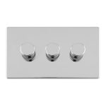 Eurolite ECPC3DLED 3 Gang Led Push On Off 2Way Dimmer (LEAD TIME: 2-3 DAYS)