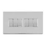 Eurolite ECPC6SWW 6 GANG 10AMP 2WAY SWITCH (LEAD TIME: 2-3 DAYS)