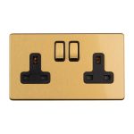 Eurolite ECSB2SOB 2-Gang 13Amp Switched Socket (LEAD TIME: 2-3 DAYS)