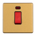 Eurolite ECSB45ASWNSB 1-Gang 45 Amp Switch with Neon Indicator (LEAD TIME: 2-3 DAYS)