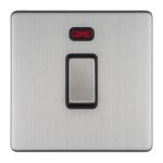 Eurolite ECSS20ADPSWNB 1-Gang 20Amp DP Switch & Neon (LEAD TIME: 2-3 DAYS)