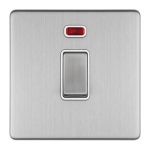 Eurolite ECSS20ADPSWNW 3-Gang 20Amp DP Switch & Neon (LEAD TIME: 2-3 DAYS)