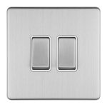 Eurolite ECSS2SWW 2-Gang 10Amp 2-Way Switch (LEAD TIME: 2-3 DAYS)