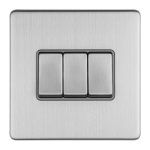 Eurolite ECSS3SWG 3-Gang 10Amp 2-Way Switch (LEAD TIME: 2-3 DAYS)