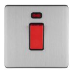 Eurolite ECSS45ASWNSB 1-Gang 45Amp DP Switch with Neon (LEAD TIME: 2-3 DAYS)