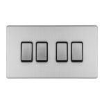 Eurolite ECSS4SWB 4-Gang 10Amp 2-Way Switch (LEAD TIME: 2-3 DAYS)