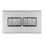 Eurolite ECSS6SWB 6-Gang 10Amp 2-Way Switch (LEAD TIME: 2-3 DAYS)