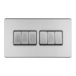Eurolite ECSS6SWG 6-Gang 10Amp 2-Way Switch (LEAD TIME: 2-3 DAYS)