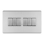 Eurolite ECSS6SWW 8-Gang 10Amp 2-Way Switch (LEAD TIME: 2-3 DAYS)