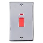 Eurolite EN45ASWNPCW 45Amp Switch with Neon Indicator (LEAD TIME: 2-3 DAYS)
