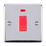 Eurolite EN45ASWNSPCW 45Amp Switch with Neon Indicator (LEAD TIME: 2-3 DAYS)