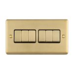 Eurolite EN6SWSBB Enhance Decorative 6-Gang Switch (LEAD TIME: 2-3 DAYS)