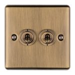 Eurolite ENT2SWABB 2-Gang Toggle Switch (LEAD TIME: 2-3 DAYS)