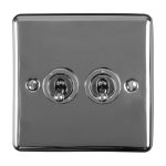 Eurolite ENT2SWBN 2-Gang Toggle Switch (LEAD TIME: 2-3 DAYS)