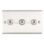 Eurolite ENT3SWSS 3-Gang Toggle Switch (LEAD TIME: 2-3 DAYS)