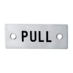 Eurospec FPA1301SSS Pull Symbol Sign (LEAD TIME: 2-3 DAYS)