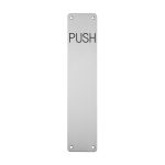 Eurospec FPP1302SSS Finger Plate Push (LEAD TIME: 2-3 DAYS)