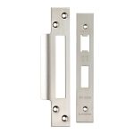 Eurospec FSF5004SSS Easi-T Forend Strike and Fixing Pack - Satin Stainless Steel Square Forend (LEAD TIME: 2-3 DAYS)