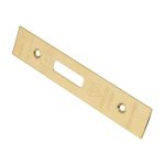 Eurospec FSF5019PVD Easi-T Forend Strike & Fixing Pack To Suit Euro Profile BS Cylinder Deadlock - PVD Square Forend (LEAD TIME: 2-3 DAYS)