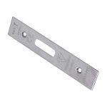 Eurospec FSF5019SSS Easi-T Forend Strike & Fixing Pack To Suit Euro Profile BS Cylinder Deadlock - Satin Stainless Steel Square Forend (LEAD TIME: 2-3 DAYS)