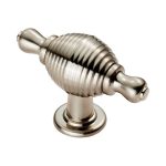 Carlisle Brass FTD600RSN Reeded Knob with Finial Ears (LEAD TIME: 2-3 DAYS)