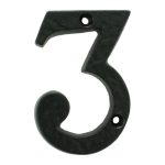 Carlisle Brass LF55493 Numeral 3 (Face Fix) (LEAD TIME: 2-3 DAYS)