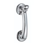 Carlisle Brass M43CP Door Knocker On Rose (LEAD TIME: 2-3 DAYS)