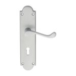 Carlisle Brass M68SC Victorian Scroll Lever On Shaped Lock Backplate (LEAD TIME: 2-3 DAYS)