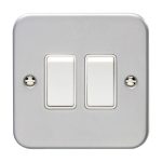 Eurolite MC2SWW Utility 2-Gang Switch - Grey (LEAD TIME: 2-3 DAYS)