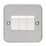 Eurolite MC3SWW Utility 3-Gang Switch - Grey (LEAD TIME: 2-3 DAYS)