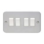 Eurolite MC4SWW Utility 4-Gang Switch - Grey (LEAD TIME: 2-3 DAYS)