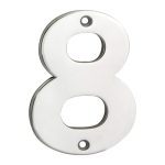 Eurospec NUM10108BSS Numerals Number 8 (LEAD TIME: 2-3 DAYS)