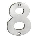 Eurospec NUM10108SSS Numerals Number 8 (LEAD TIME: 2-3 DAYS)