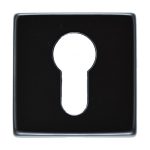 Manital QE001BLK Square Euro Profile Escutcheon (LEAD TIME: 2-3 DAYS)