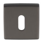 Manital QE003ANT Manital Square Standard Key Escutcheon - Anthracite (LEAD TIME: 2-3 DAYS)