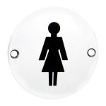 Eurospec SEX1012BSS Signage Female Symbol (LEAD TIME: 2-3 DAYS)