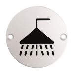 Eurospec SEX1014SSS Signage Shower Symbol (LEAD TIME: 2-3 DAYS)