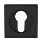 Serozzetta SZM001SQMB Square Euro Profile Escutcheon - Matt Black (LEAD TIME: 2-3 DAYS)