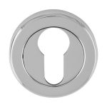 Serozzetta SZR001CP Euro Profile Escutcheon - Polished chrome (LEAD TIME: 2-3 DAYS)