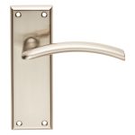 Serozzetta SZR032SN Trenta Lever On Latch Backplate (LEAD TIME: 2-3 DAYS)