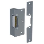 CQR ADCN202-312+S Rim With Mortice Face Plate Electric Release 12V DC Fail Unlocked, Continuously Rated - Grey (LEAD TIME: 2-3 DAYS)
